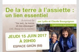 Affiche conf - de la terre à l'assiette